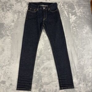 Buck Mason Maverick Slim Jeans Mens 30x34 Double Dipped Denim 14 Oz Stretch